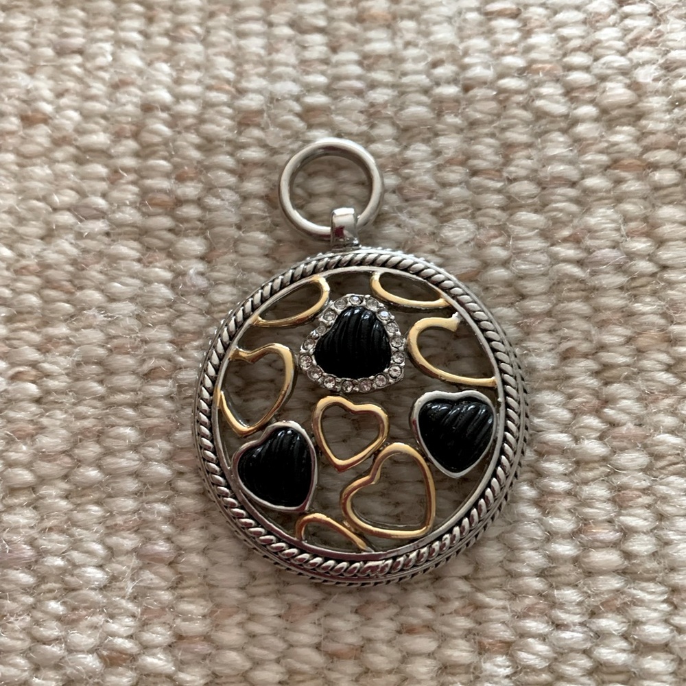 Gold/Silver Heart necklace pendant
1.75”